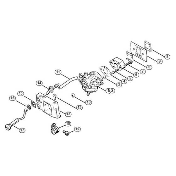 Genuine Stihl BT360 / F - Carburetor, Adapter