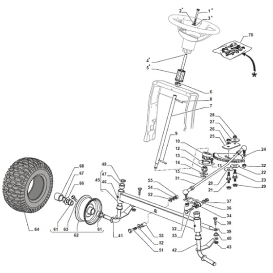 Cobra BT84B - Tractor Steering Diagram