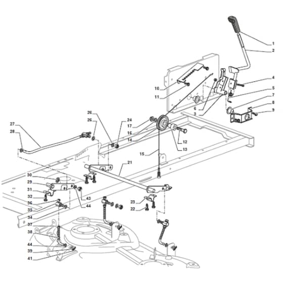 Cobra BT98HCB - Tractor Cutting Plate Lifting Diagram