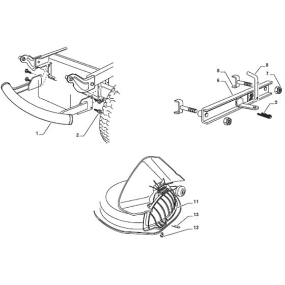 Cobra BT98HCB - Tractor Optional Extras Diagram