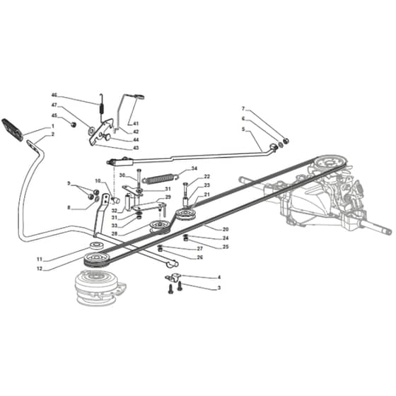Cobra BT98HCB - Tractor Transmission Assembly Diagram