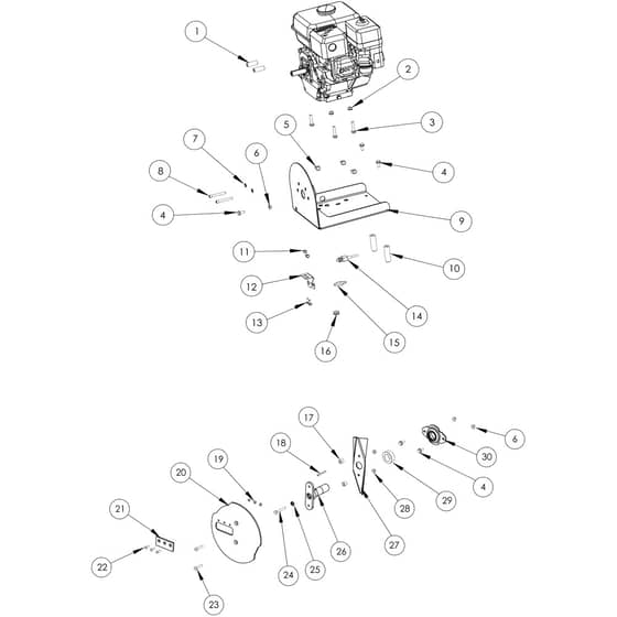 BT 3000 -  - Efco Shredder Illustrated part list 2 Diagram