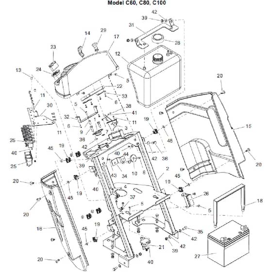 Countax C100-2Wd Fr730 - From 01-03-2022 - 07 Console C60 C80 C100