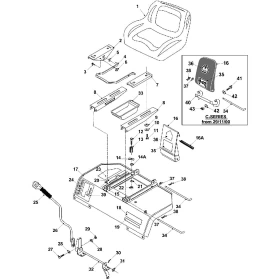 Countax C300 - From 01-01-1996 To 01-01-2003 - 20 He Rear Body Post 61114