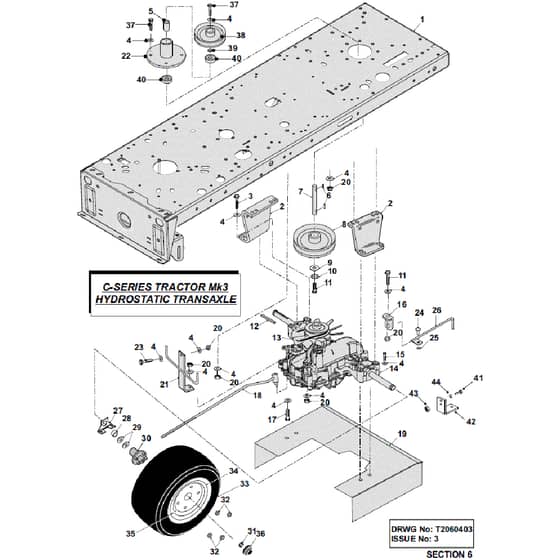 Countax C300 - From 01-01-2003 To 31-12-2007 - 06 Hydrostatic Transaxle