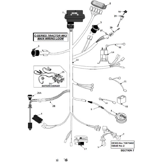 Countax C300 - From 01-01-2008 To 31-12-2008 - 07 Main Wiring Loom