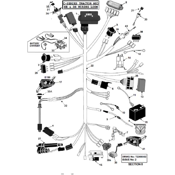 Countax C300 - From 01-01-2008 To 31-12-2008 - 08 He Dh Wiring Loom