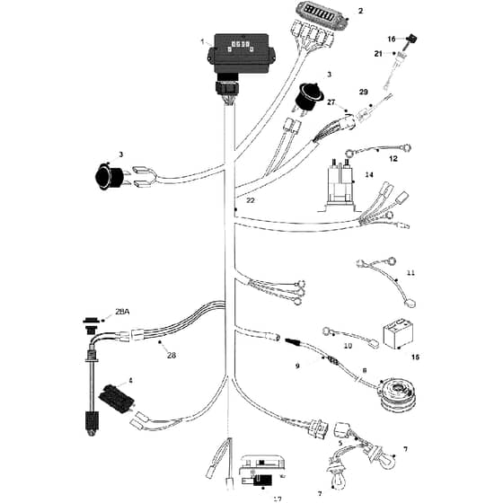 Countax C330 - From 01-01-2008 To 31-12-2011 - 8 Wiring Loom Non He