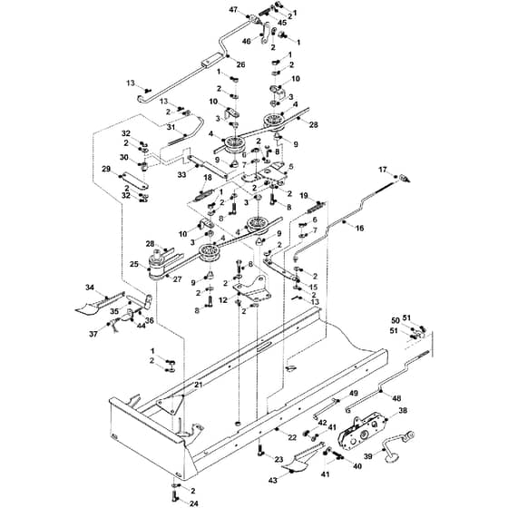 Countax C400 - From 01-01-2003 To 01-09-2003 - 10 PTO And Transmission Drive Post 90326