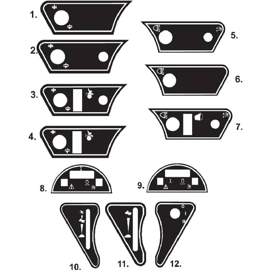 Countax C400 - From 01-01-2004 To 01-01-2009 - 18 Dash Decals