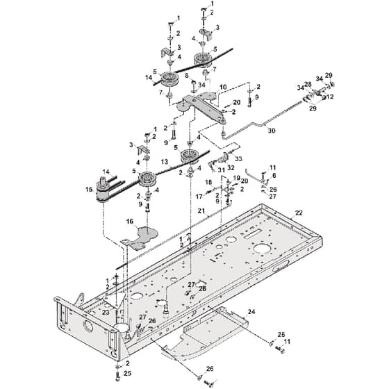 Countax C400 - From 01-01-2004 To 01-01-2009 - 5 PTO And Transmission Drive