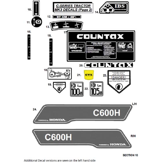 Countax C400 - From 01-01-2008 To 31-12-2008 - 10B Decals