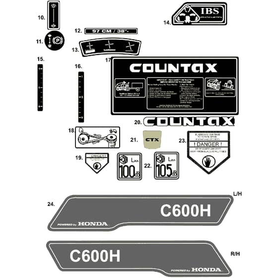 Countax C400 - From 01-01-2009 To 01-01-2011 - 12 Decals