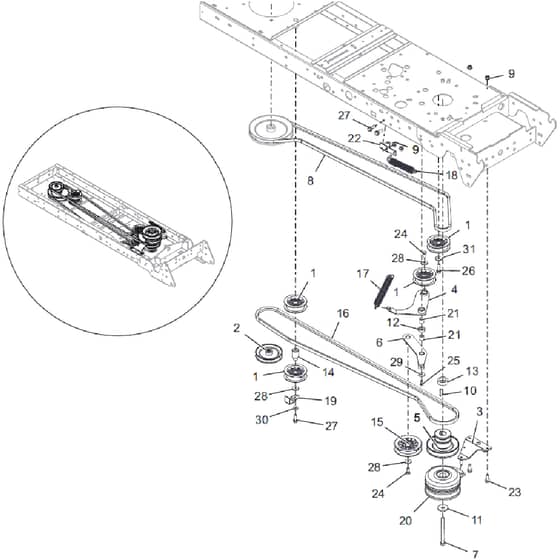 Countax C40 - From 25-03-2019 - 10 Chasis Belts