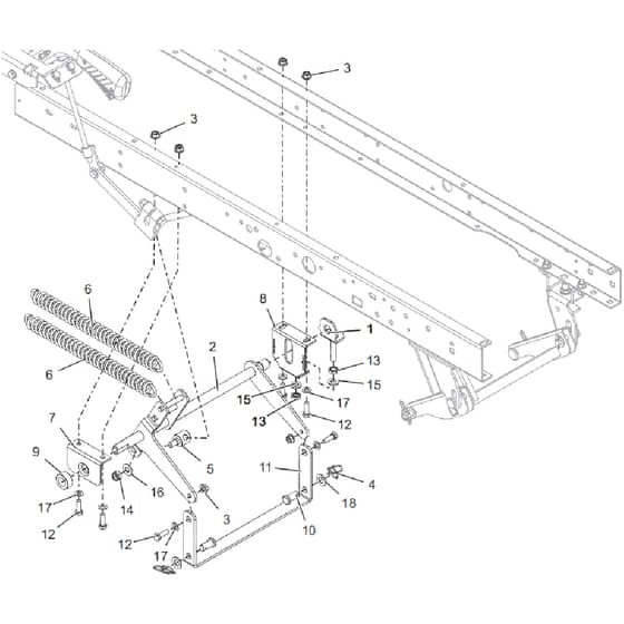 Countax C40 - From 25-03-2019 - 16 Deck Lift Rear Cradel