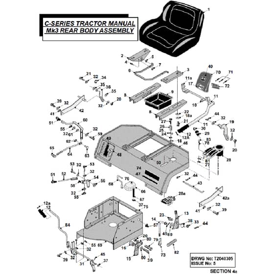 Countax C500 - From 01-01-2003 To 31-12-2007 - 04A Rear Body