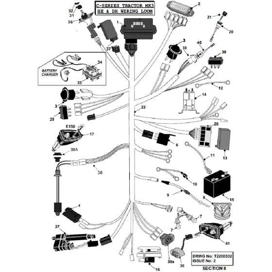Countax C500 - From 01-01-2003 To 31-12-2007 - 08 He Dh Wiring Loom