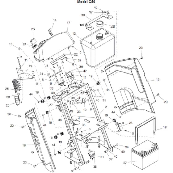 Countax C50-2Wd Fr730 - From 01-03-2022 - 06 Console C50