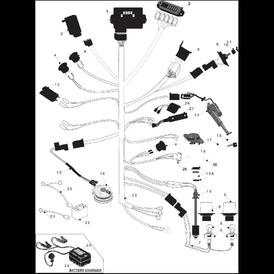 Countax C600 4Wd - From 01-01-2006 To 01-01-2008 - 10 Main Wiring Loom
