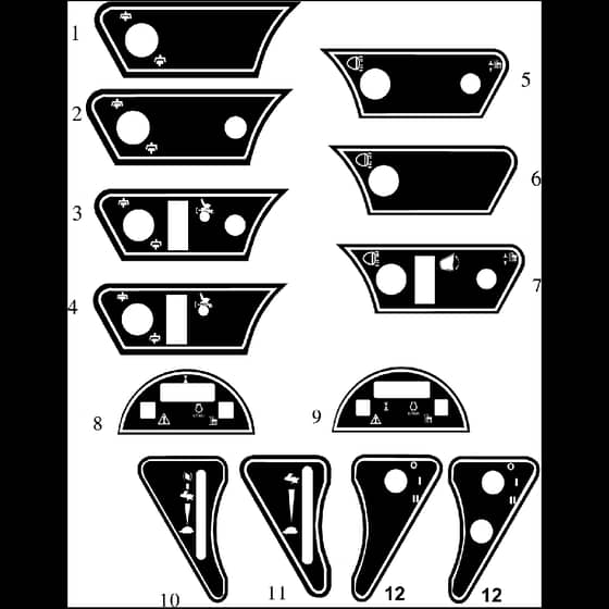 Countax C600 4Wd - From 01-01-2006 To 01-01-2008 - 12 Dash Decals
