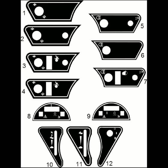 Countax C600 4Wd - From 01-12-2005 To 01-01-2006 - 12 Dash Decals