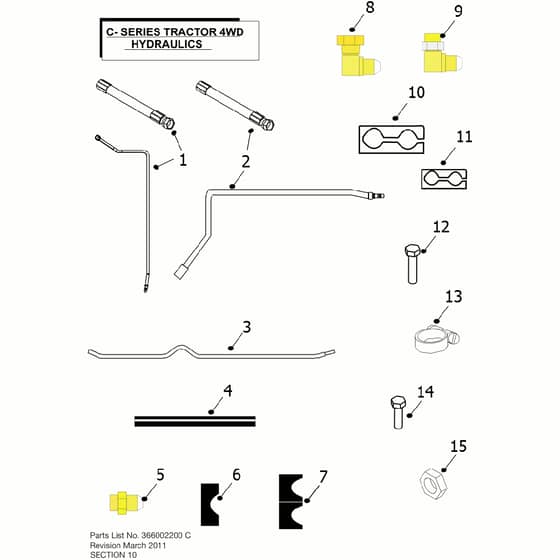 Countax C600 4Wd Kawasaki Engine - From 01-01-2011 To 01-12-2013 - 11 Hydraulics