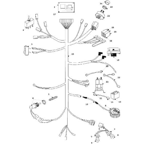 Countax C600 - From 01-01-1996 To 01-01-2003 - 16 Main Wiring Loom