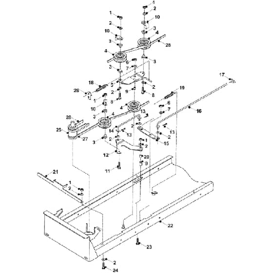 Countax C600 - From 01-01-1996 To 01-01-2003 - 8 PTO And Transmission Drive Mk1 Pre 90326