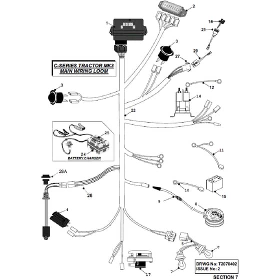 Countax C600 - From 01-01-2003 To 31-12-2007 - 07 Main Wiring Loom