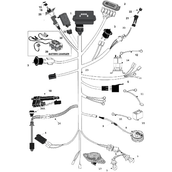 Countax C600 - From 01-01-2009 To 01-01-2011 - 13 Dial Height Wiring Loom
