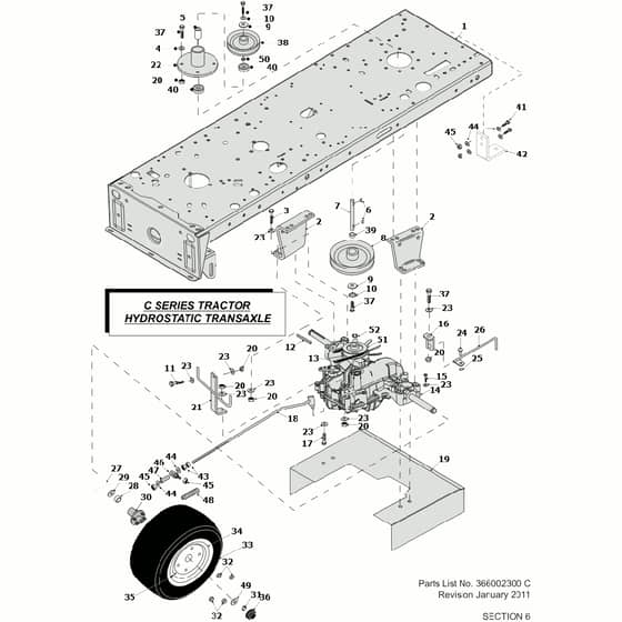 Countax C600H Kawasaki Engine - From 01-01-2011 To 31-12-2013 - 7 Hydro Transaxle