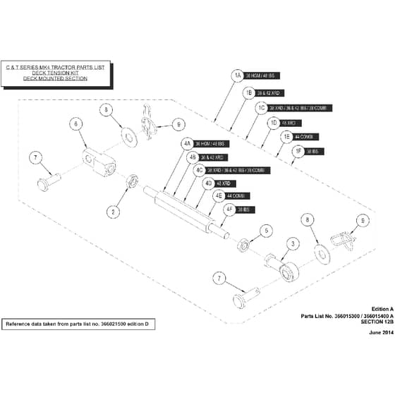 Countax C60 - From 01-06-2014 To 01-10-2014 - 13 Deck Tension Kit