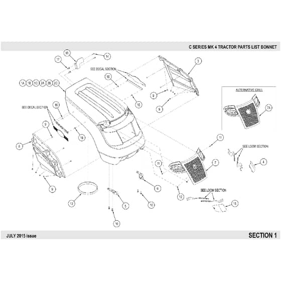 Countax C60 - From 01-07-2015 To 01-02-2016 - 1 Bonnet