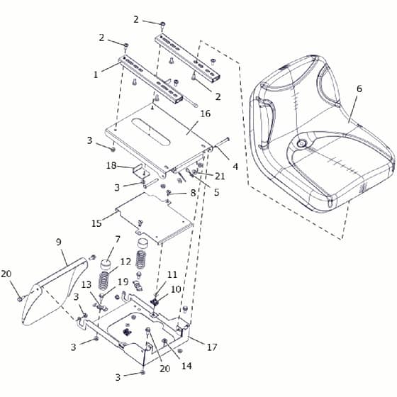 Countax C60 - From A0328984 06-04-2016 - 10 Seat Box