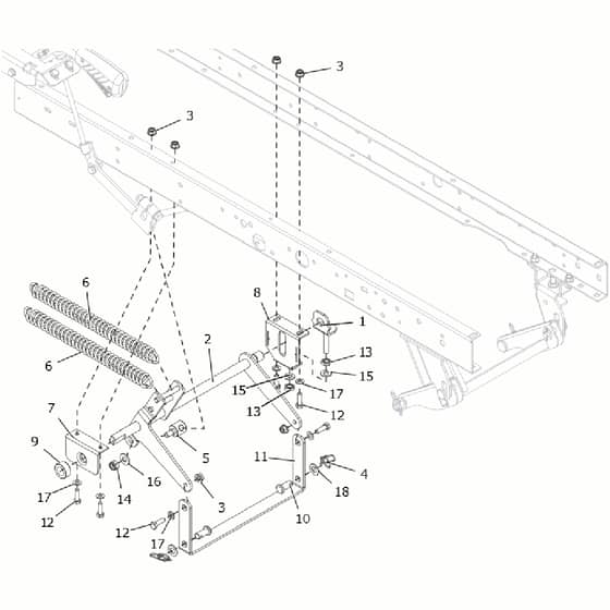 Countax C60 - From A0328984 06-04-2016 - 18 Deck Lift Cradle
