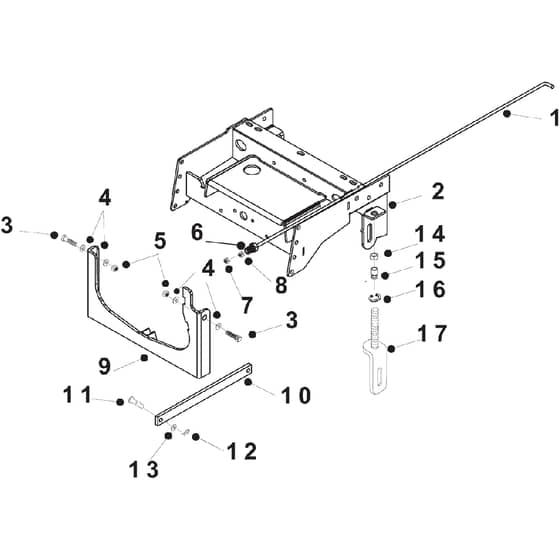 Countax C800 4Wd - From 01-01-2006 To 01-01-2008 - 14B Deck Tension And Chassis Front
