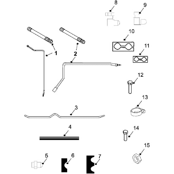 Countax C800 4Wd - From 01-01-2008 To 31-12-2013 - 12 Hydralic Pipes