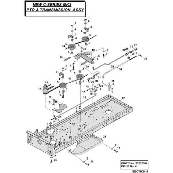 Countax C800 - From 01-01-2003 To 31-12-2007 - 05 PTO And Transmission