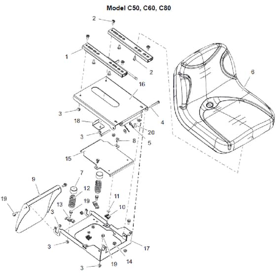 Countax C80-2Wd Fr730 - From 01-03-2022 - 11 Seat Seatbox C50 C60 C80