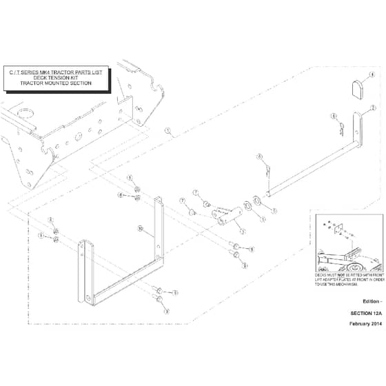 Countax C80 - From 01-02-2014 To 01-06-2014 - 12 Deck Tension Kit
