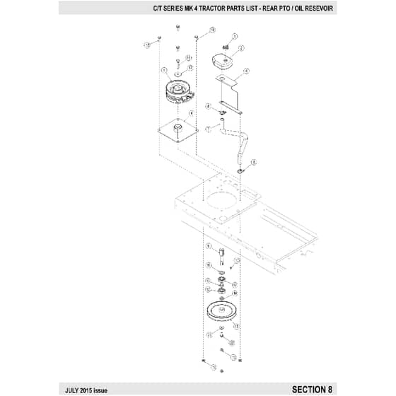 Countax C80 - From 01-07-2015 To 01-02-2016 - 8 Rear PTO