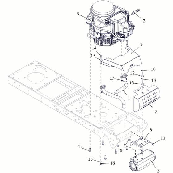 Countax C80 - From A0328984 06-04-2016 - 22 Engine Assy C80