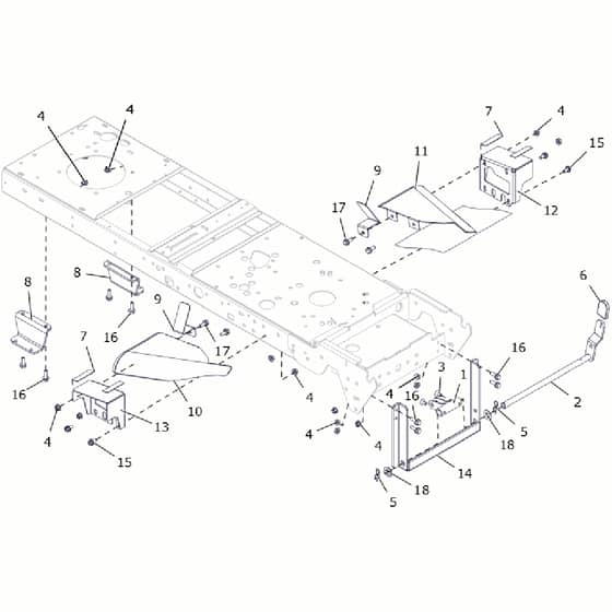 Countax C80 - From A0328984 06-04-2016 - 8 Deck Tension Cradle