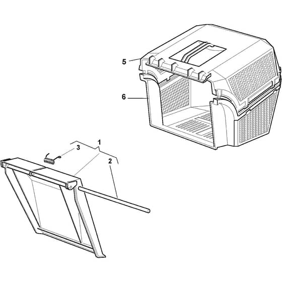 CA 504 TRHM - 2009 - 295503031/CN - Castel Garden Rotary Mower Grass Catcher Diagram