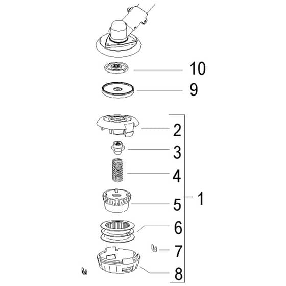 McCulloch CABRIO PLUS 297 L - 2007-01 - Cutting Equipment (2) Parts Diagram