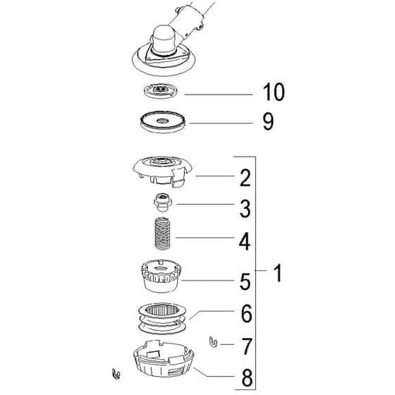 McCulloch CABRIO PLUS 347 L - 2008-06 - Cutting Equipment (2) Parts Diagram