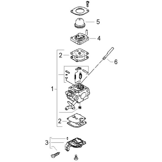 McCulloch CABRIO PLUS 467 L - 2007-01 - Carburettor (1) Parts Diagram