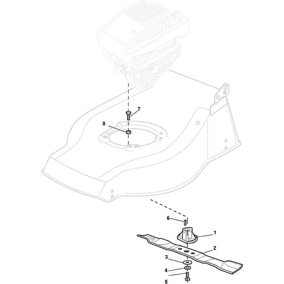 CAL 484 - 2006 - 291484823/TEL - Castel Garden Rotary Mower Blade Diagram