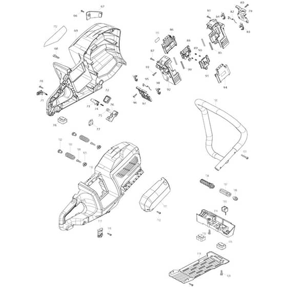 Makita CE002G - 355mm Cordless Power Cutter - Power Tool 02 Diagram