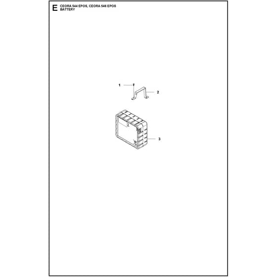 Husqvarna CEORA 544 EPOS - 970549001 - Battery
